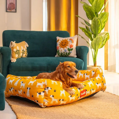 Dog Bed | Pet Bed Soft Cushioned for Cozy Rest -Sunshine Snooze