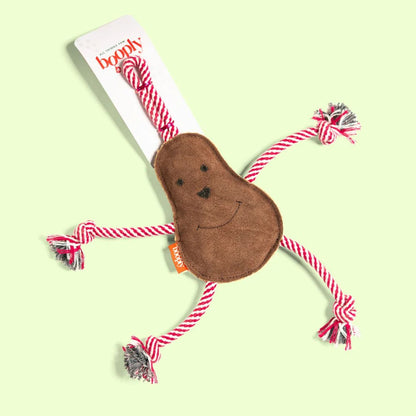 dog cocoa pear rope toy