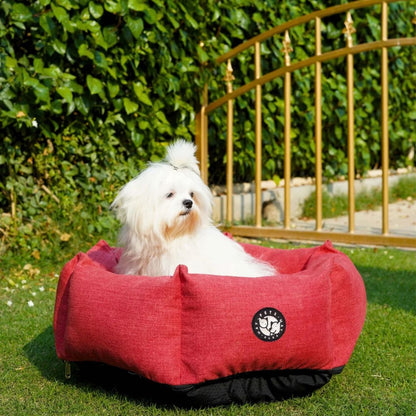 Dog Sleeping Bed | Dog Washable Bed for All Breeds - Cherry Hexagonal