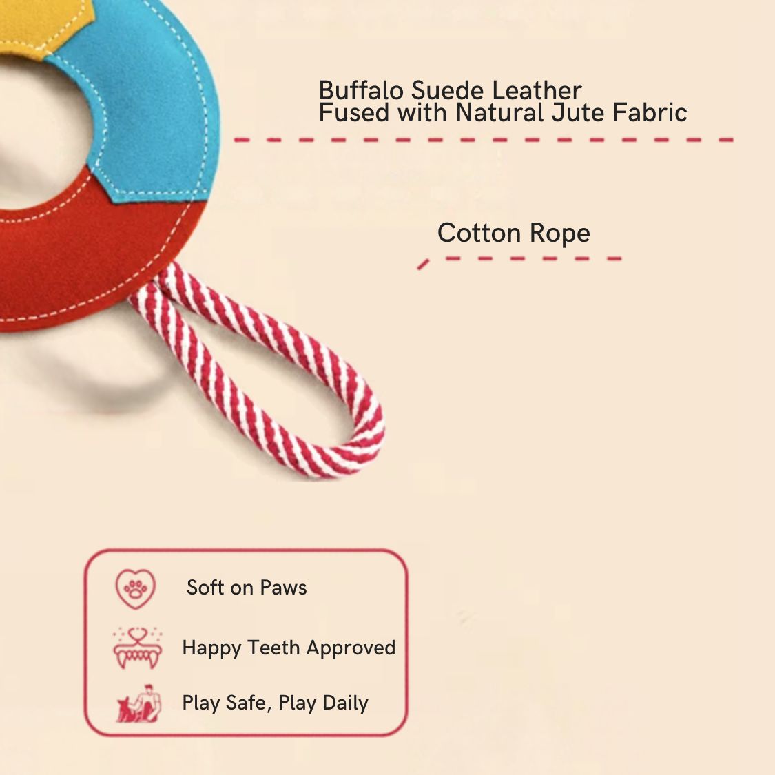 dog fetch ring toy