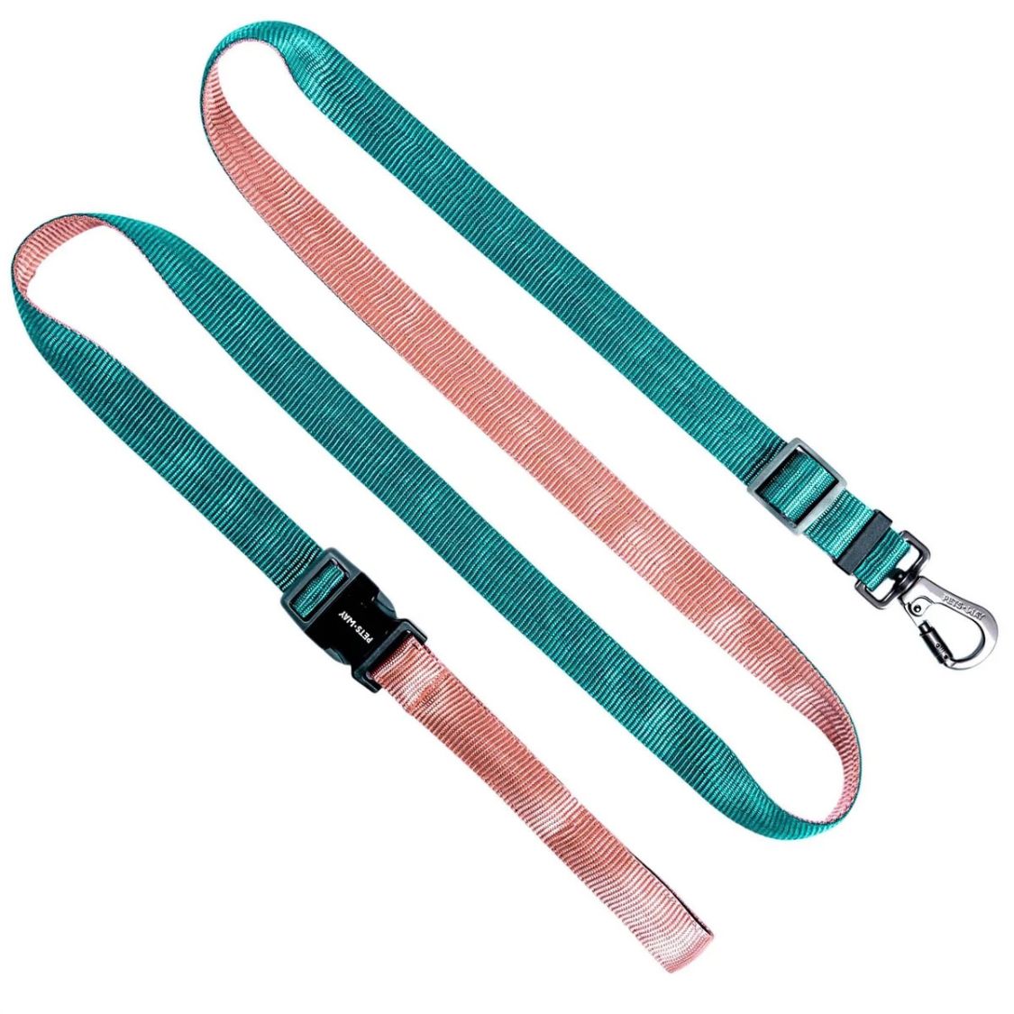 Dog Leash Flex 7-in-1 | Adjustable Dog Leash - Peach & Wine