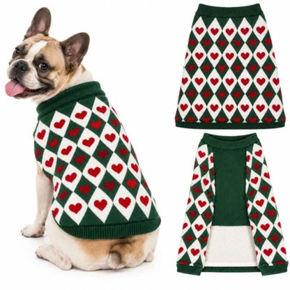 Dog Sweater | Warm Dog Winter Sweater for Winter Everyday Wear - Green