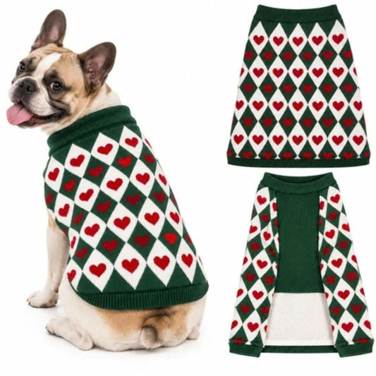 Dog Sweater | Warm Dog Winter Sweater for Winter Everyday Wear - Green