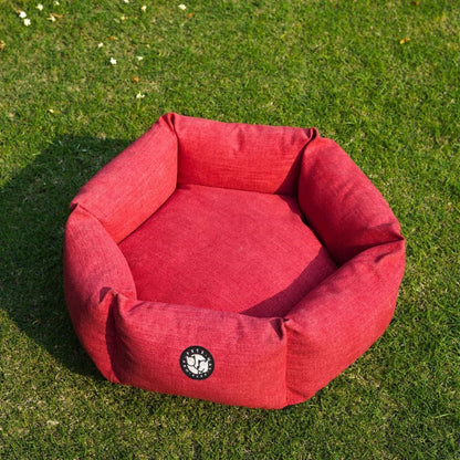 Dog Sleeping Bed | Dog Washable Bed for All Breeds - Cherry Hexagonal