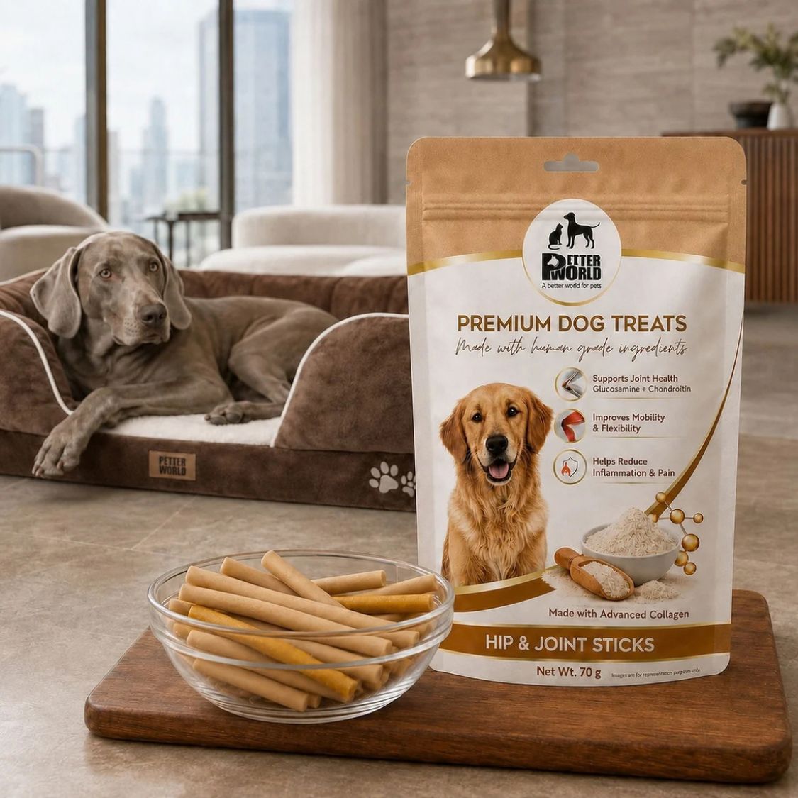 Dog Treats Joint Support | Dog Joint Supplement Sticks with Collagen