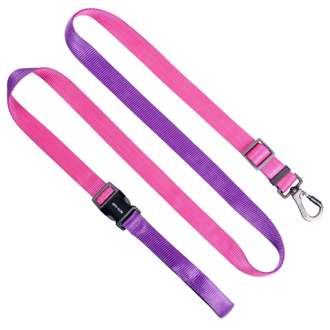 Dog Leash Flex 7-in-1 | Adjustable Dog Leash - Peach & Wine