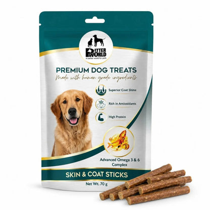 Dog Skin and Coat Treats | Dog Treats with Fish Oil and Collagen