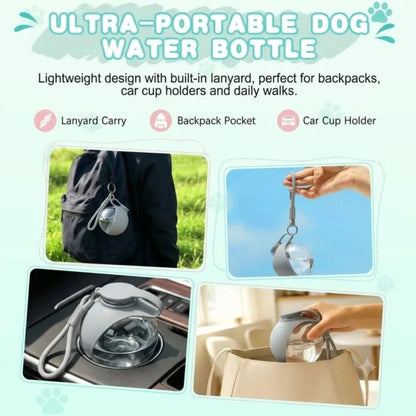 Dog Water Bottle | Portable Dog Water Bottle for Walks & Travel