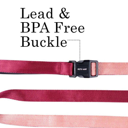 Dog Leash Flex 7-in-1 | Adjustable Dog Leash - Peach & Wine