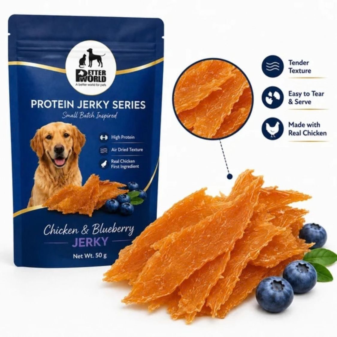 Dog Treat Gift Box | Dog Treats Hamper with Wellness Sticks and Jerky