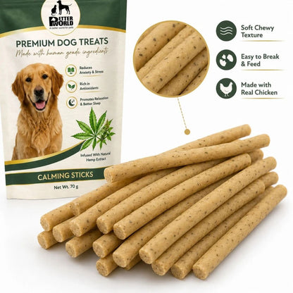 Dog Treats | Dog Anxiety Relief Treats with Hemp Oil and Chicken