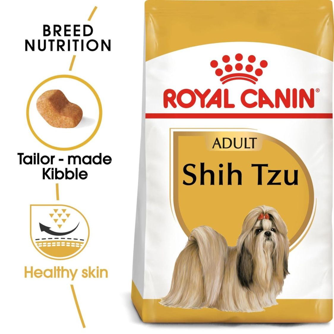 Dog Food | Dog Dry Food for Adult Shih Tzu with Skin Coat & Dental Support