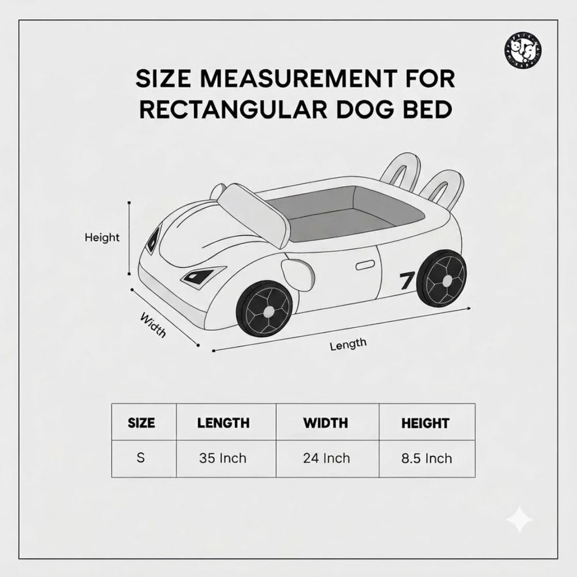 Dog Bed Sports Car  | Puppy Comfort Bed Furr-ari for Small Breeds - Paw-sche