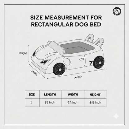 Dog Bed Sports Car  | Puppy Comfort Bed Furr-ari for Small Breeds - Paw-sche
