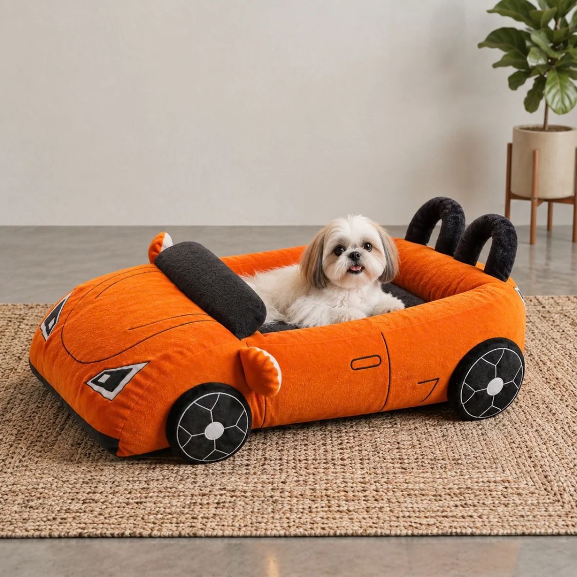 Dog Bed Sports Car  | Puppy Comfort Bed Furr-ari for Small Breeds - Paw-sche