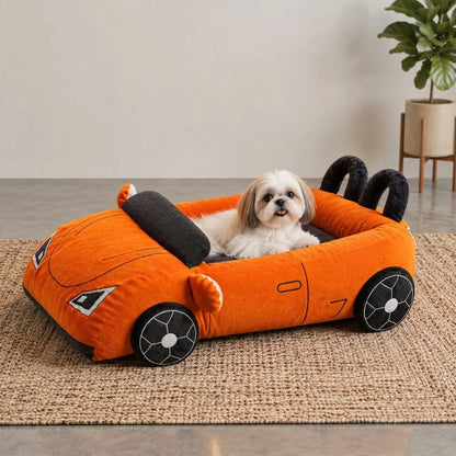 Dog Bed Sports Car  | Puppy Comfort Bed Furr-ari for Small Breeds - Paw-sche