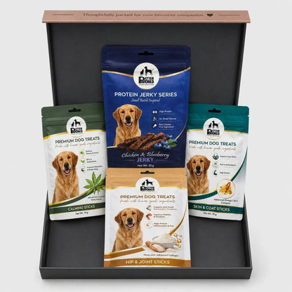 Dog Treat Gift Box | Dog Treats Hamper with Wellness Sticks and Jerky