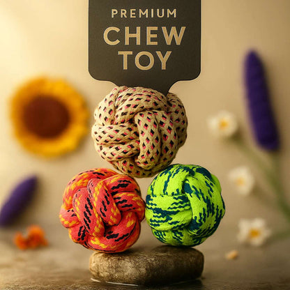 Ball Rope Toy For Dogs (1 pcs)