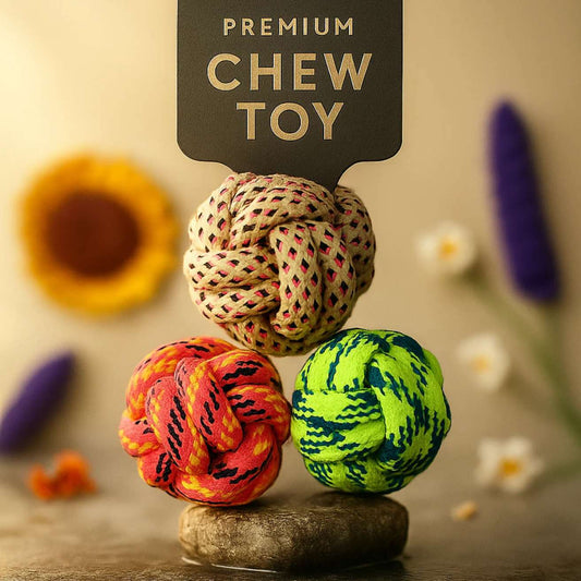 Ball Rope Toy For Dogs (1 pcs)