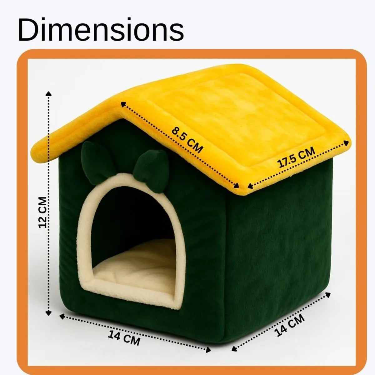 Premium Pet Hut Bed | Soft Cat Cave for Cats & Small Dogs