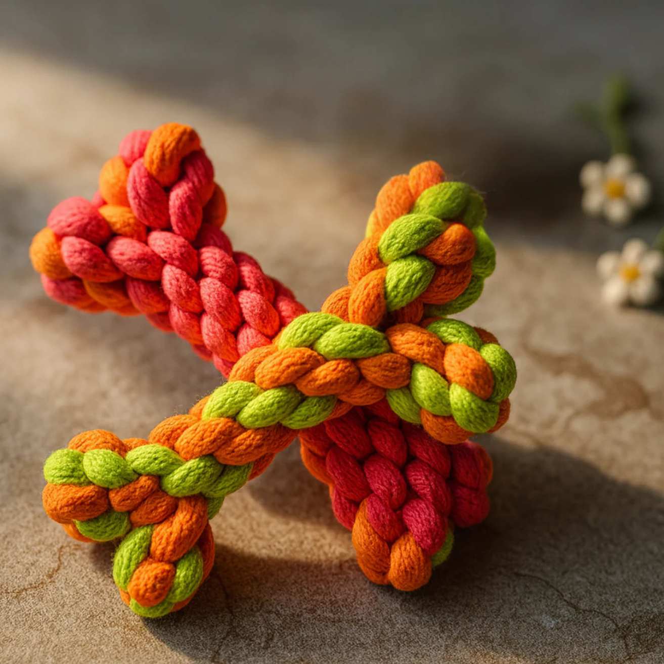 Bone Rope Toy For Dogs (1 pcs)