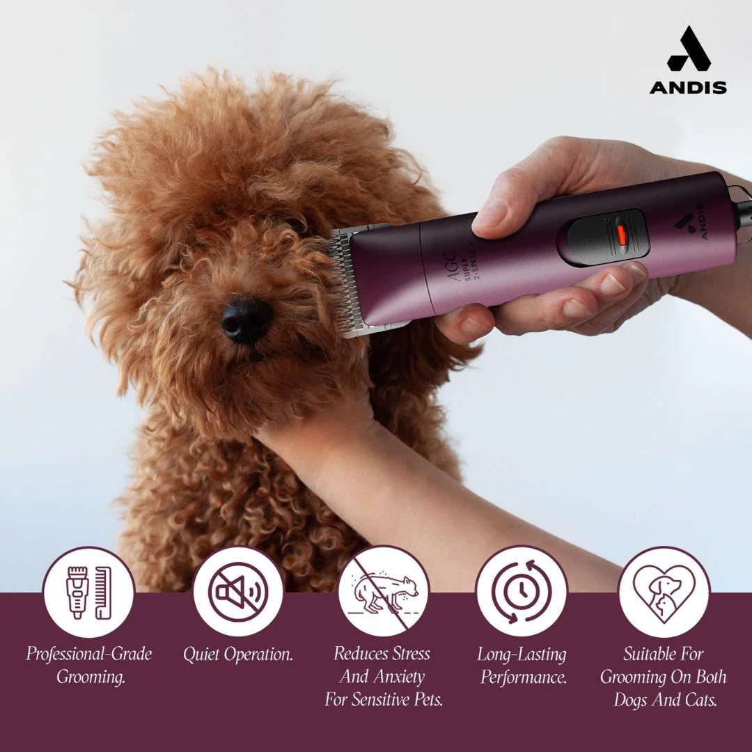 Andis eMERGE Wide Blade Cordless Pet Clipper | Professional Dog Grooming Clipper