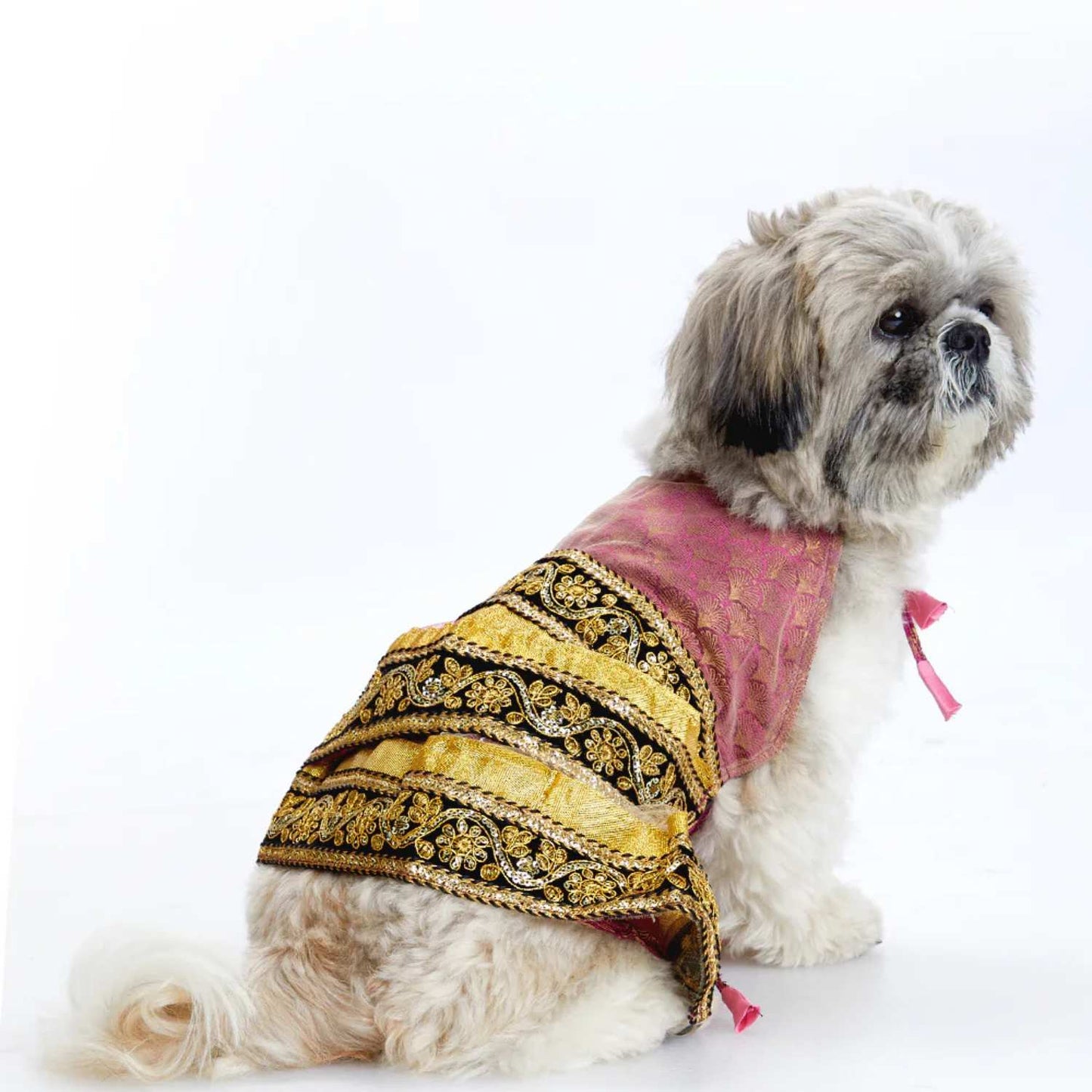 Designer Festive Diva Lehenga – Stylish Traditional Outfit for Dogs