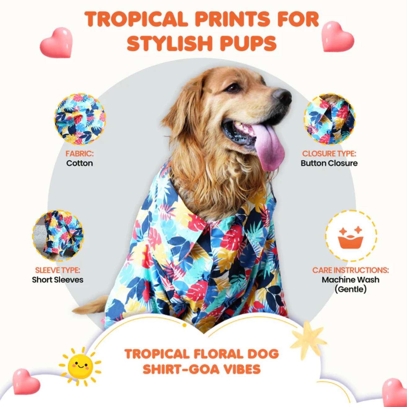 Summer Dog Shirt | Lightweight Cotton Pet Clothes