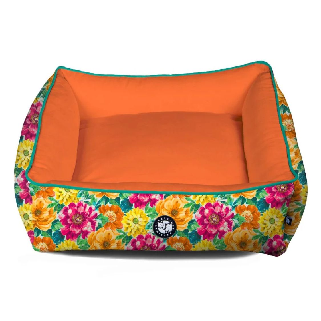 floral print dog bed