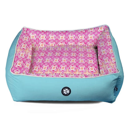 fuchsia dog bed