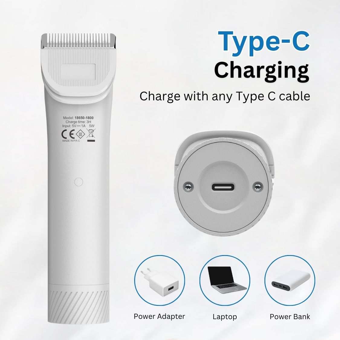 HANK Pet Hair Trimmer With LCD Display, Type C Charging | Suitable for All Breeds