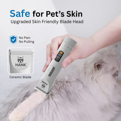 HANK Pet Hair Trimmer With LCD Display, Type C Charging | Suitable for All Breeds