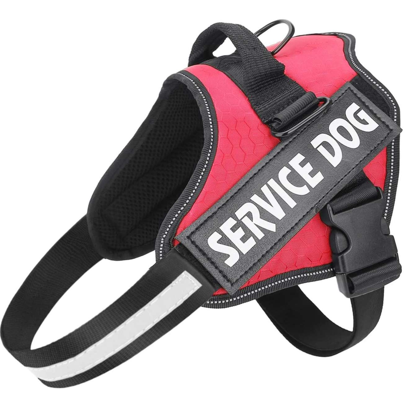 Personalized Reflective Dog Harness | Red