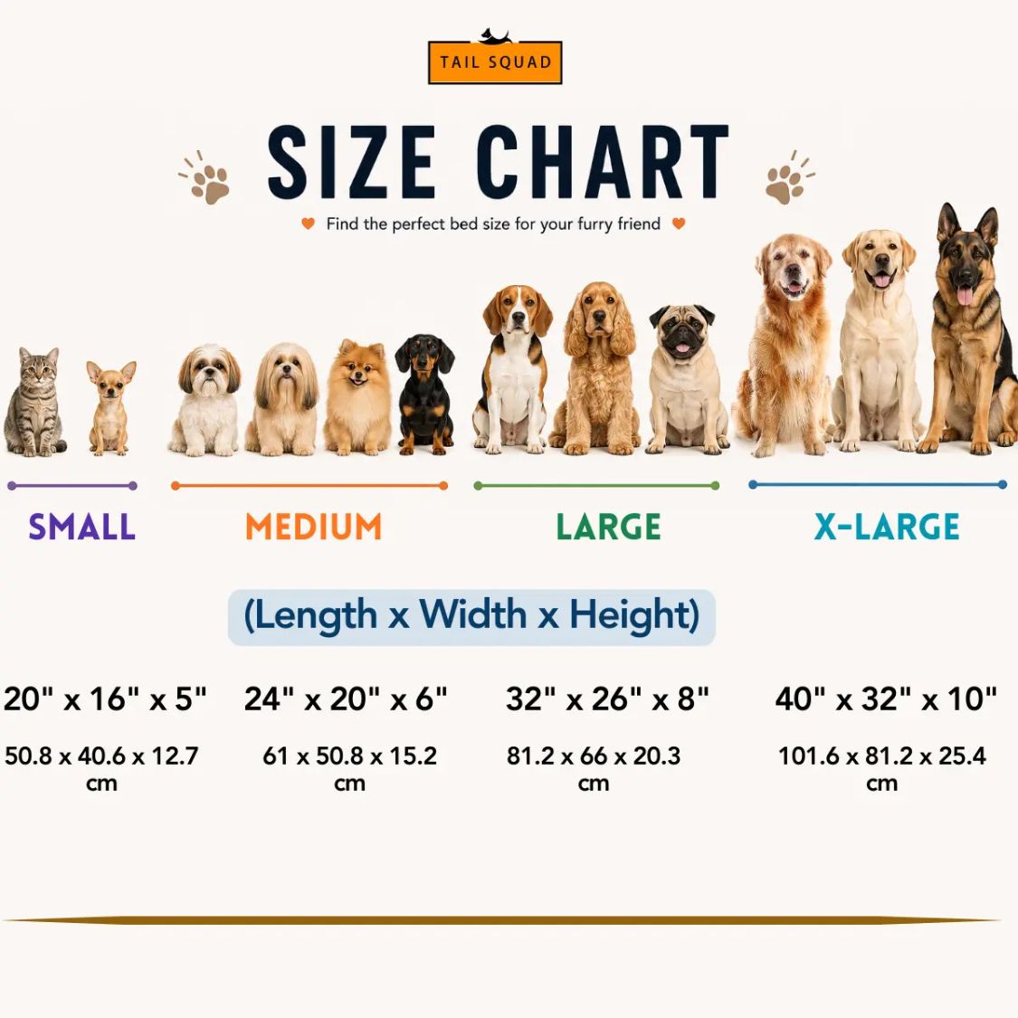 Comfortable Pet Bed with Raised Edges | Soft Washable Lounger for Dogs & Cats