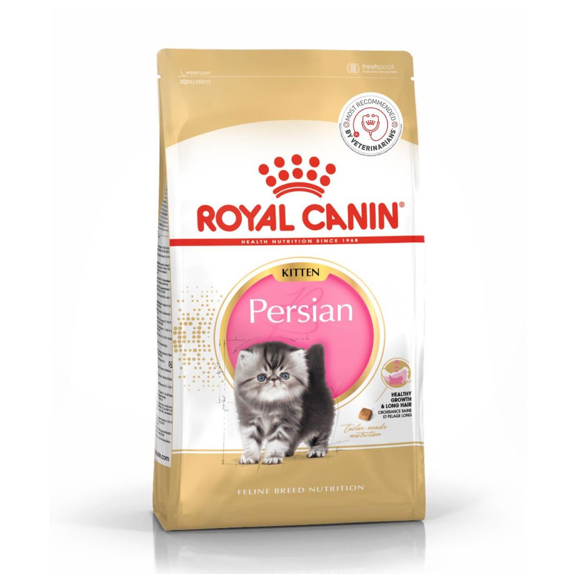 Kitten Food | Dry Kitten Food for Persian Kittens with Long Hair & Digestive Support