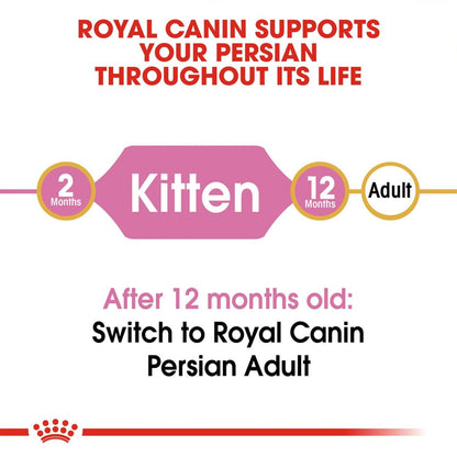 Kitten Food | Dry Kitten Food for Persian Kittens with Long Hair & Digestive Support