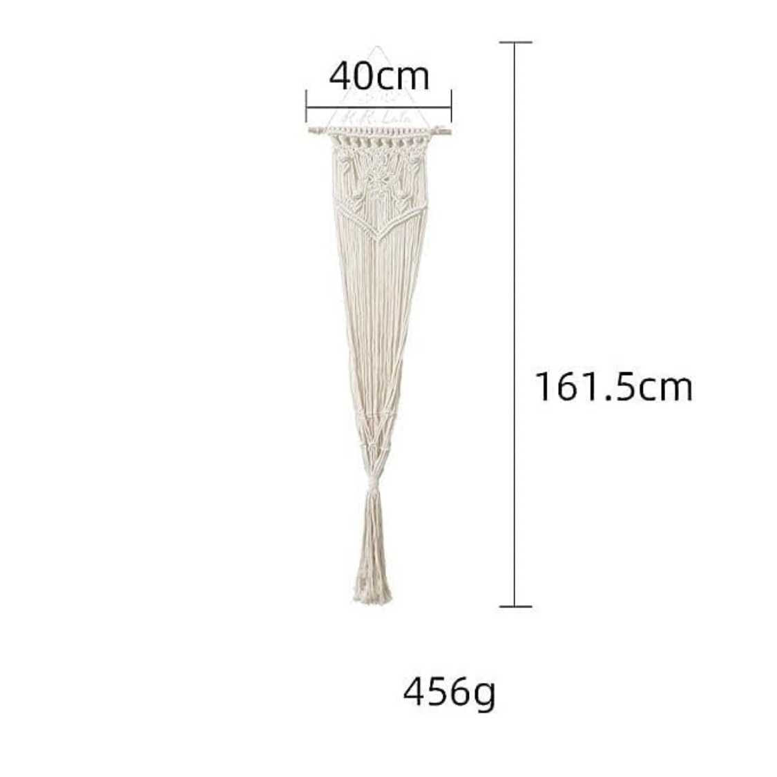 Handmade Macrame Long Cat Hammock  | Off White Without Pillow