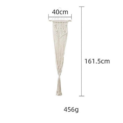 Handmade Macrame Long Cat Hammock  | Off White Without Pillow