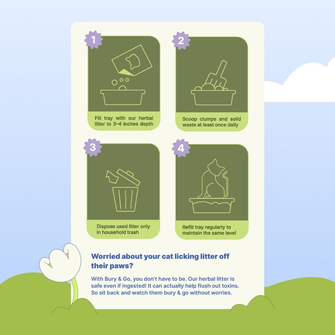 Cat Litter Sand 5kg | Natural Bentonite Clumping Litter | High Absorption & Odour Control