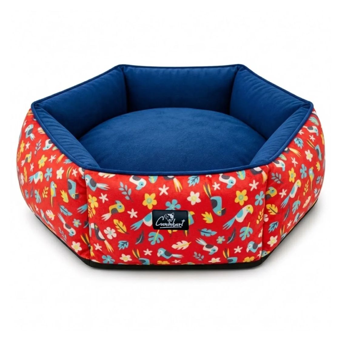 Washable Dog Bed with Raised Sides | Soft Cushioned Pet Bed for Dogs