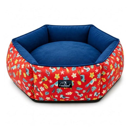 Washable Dog Bed with Raised Sides | Soft Cushioned Pet Bed for Dogs
