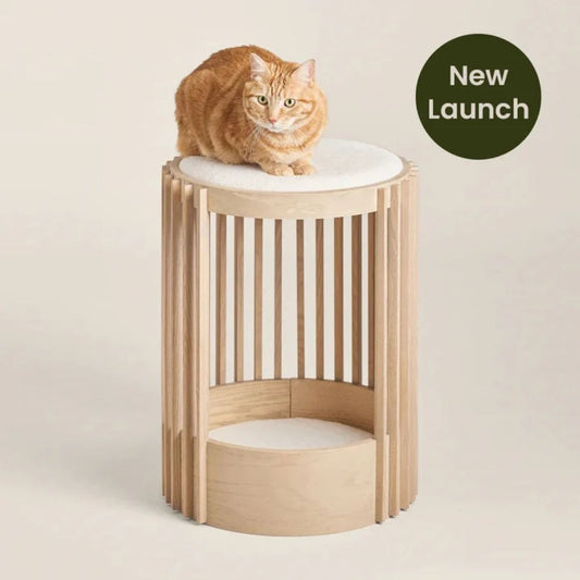wooden cat perch