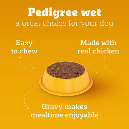 Pedigree Chicken And Liver Chunks In Gravy Adult Dog Wet Food