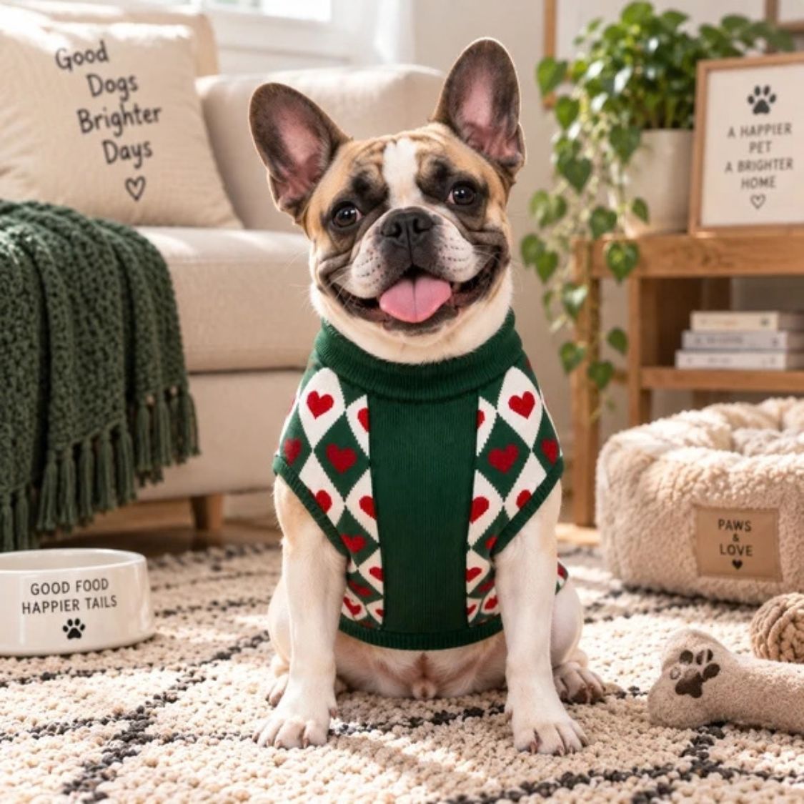 Dog Sweater | Warm Dog Winter Sweater for Winter Everyday Wear - Green