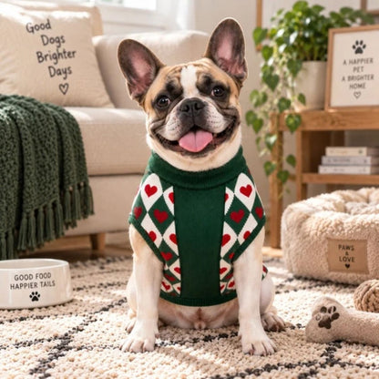 Dog Sweater | Warm Dog Winter Sweater for Winter Everyday Wear - Green