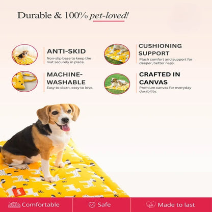 Pet Mat for Everyday Rest | Dog Mat for Naps - Sunshine Snooze