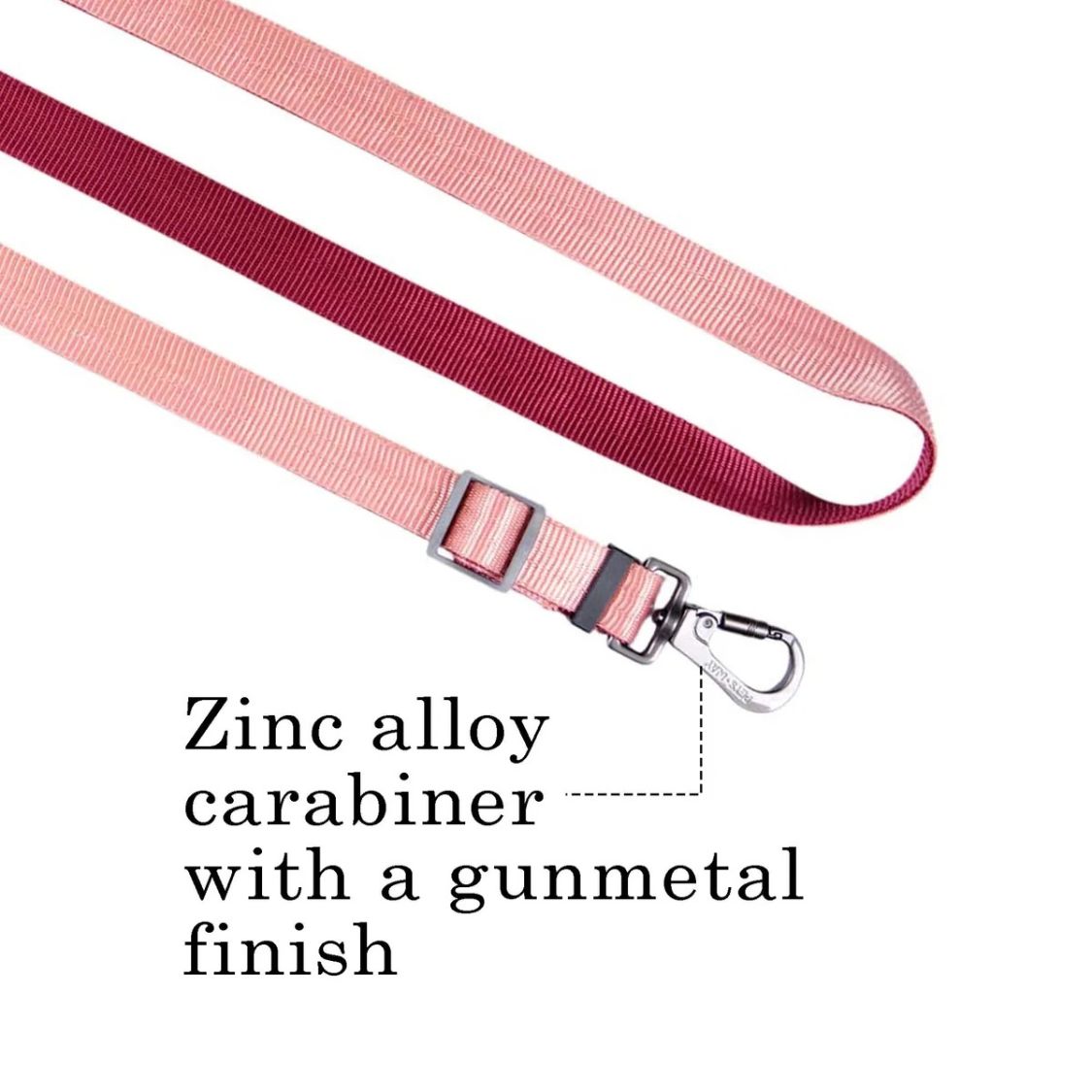 Dog Leash Flex 7-in-1 | Adjustable Dog Leash - Peach & Wine