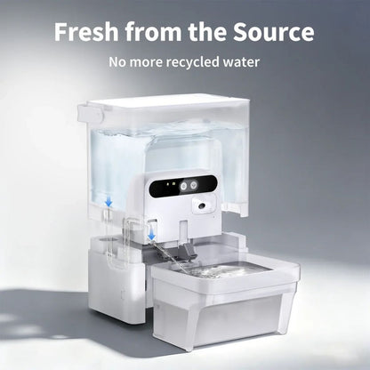 Pet Water Fountain | Pet Drinking Fountain with AI Camera for cats and small-breed dogs