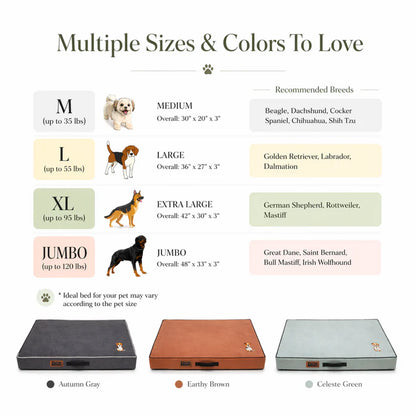 Summer Cooling Dog Bed | Orthopedic Foam Pet Bed for All Breeds