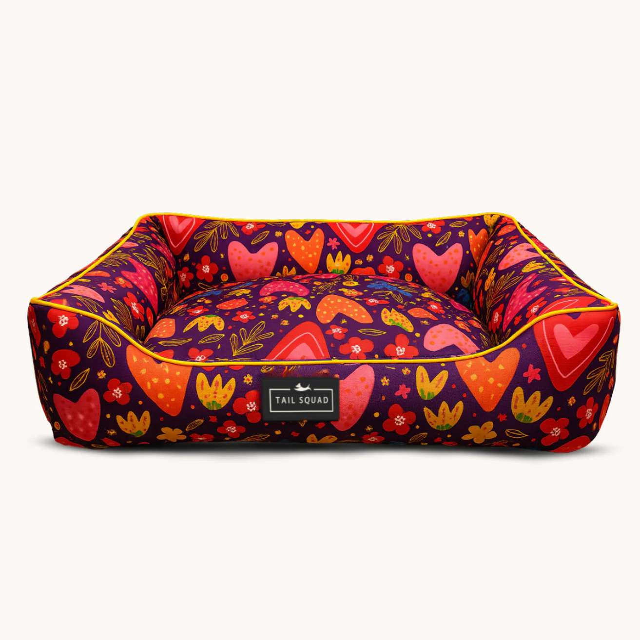 Washable Printed Lounger Bed for Dogs & Cats